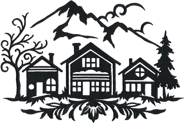 Mountain Town - House Clipart (800x800), Png Download