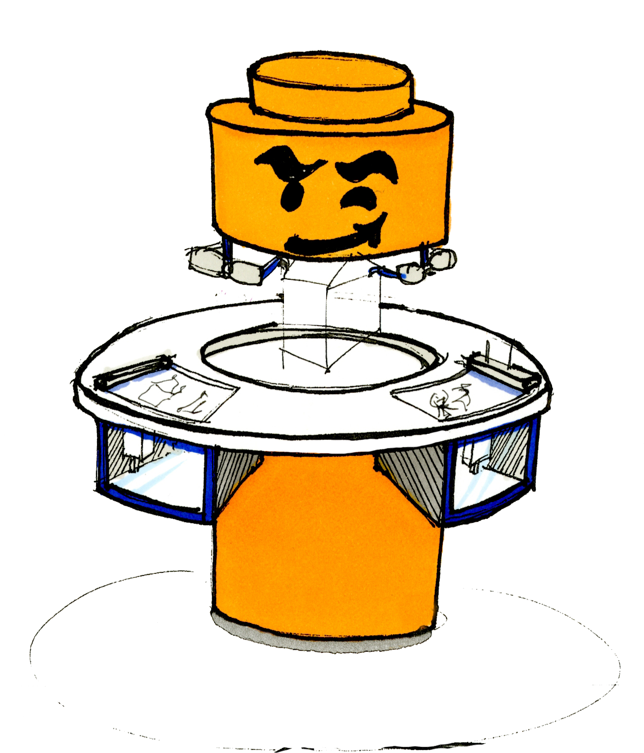 The Chosen Experiential Area Where Users Can Connect, - Cartoon Clipart (1296x1531), Png Download