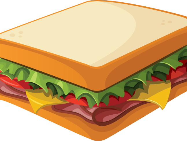 Sandwich Recipe Comprehension - Sandwich Clipart - Png Download (647x486), Png Download