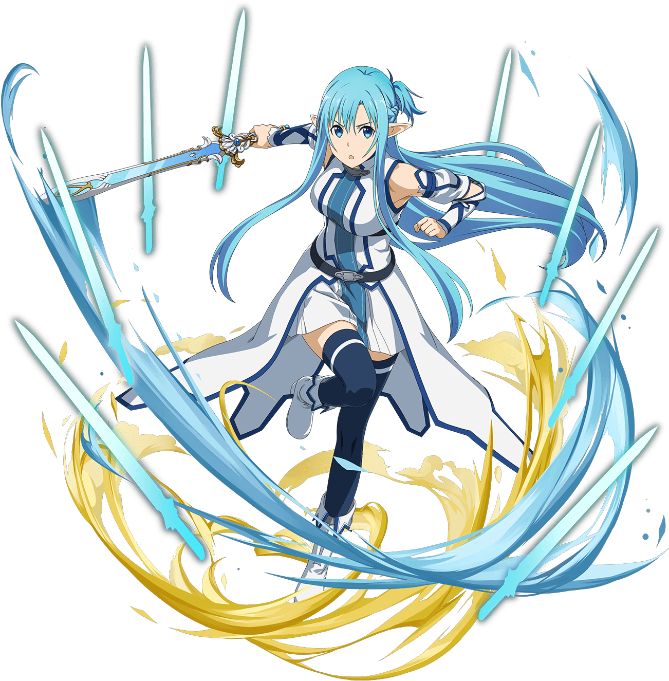 [swordsman Of Water] - Sword Art Online Memory Defrag 6 Star Clipart (1500x1500), Png Download