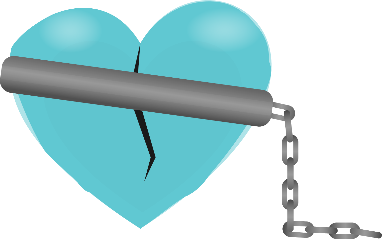 Heart Clipart (1545x970), Png Download