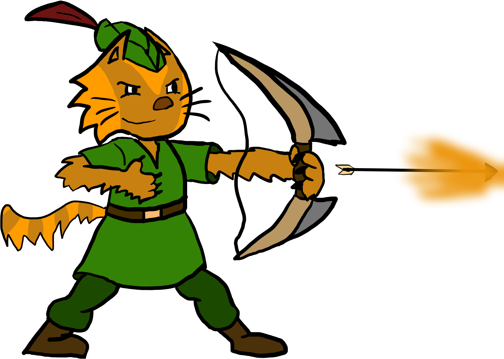 Brave Kitten - Cartoon Clipart (2048x2048), Png Download