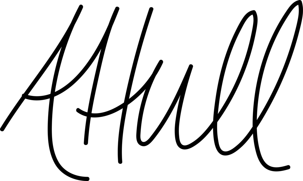 Ahull Signature Blacktransparent - Line Art Clipart (1000x598), Png Download