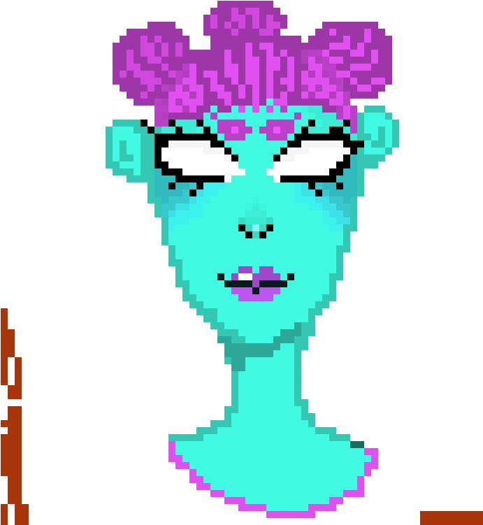 Alien Ella - Cartoon Clipart (690x770), Png Download