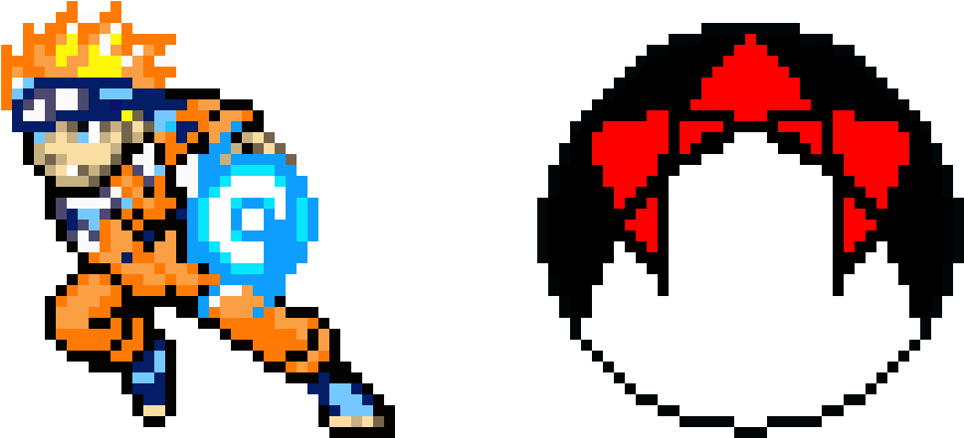 Naruto - Pixel Art Minecraft Naruto Clipart (960x610), Png Download
