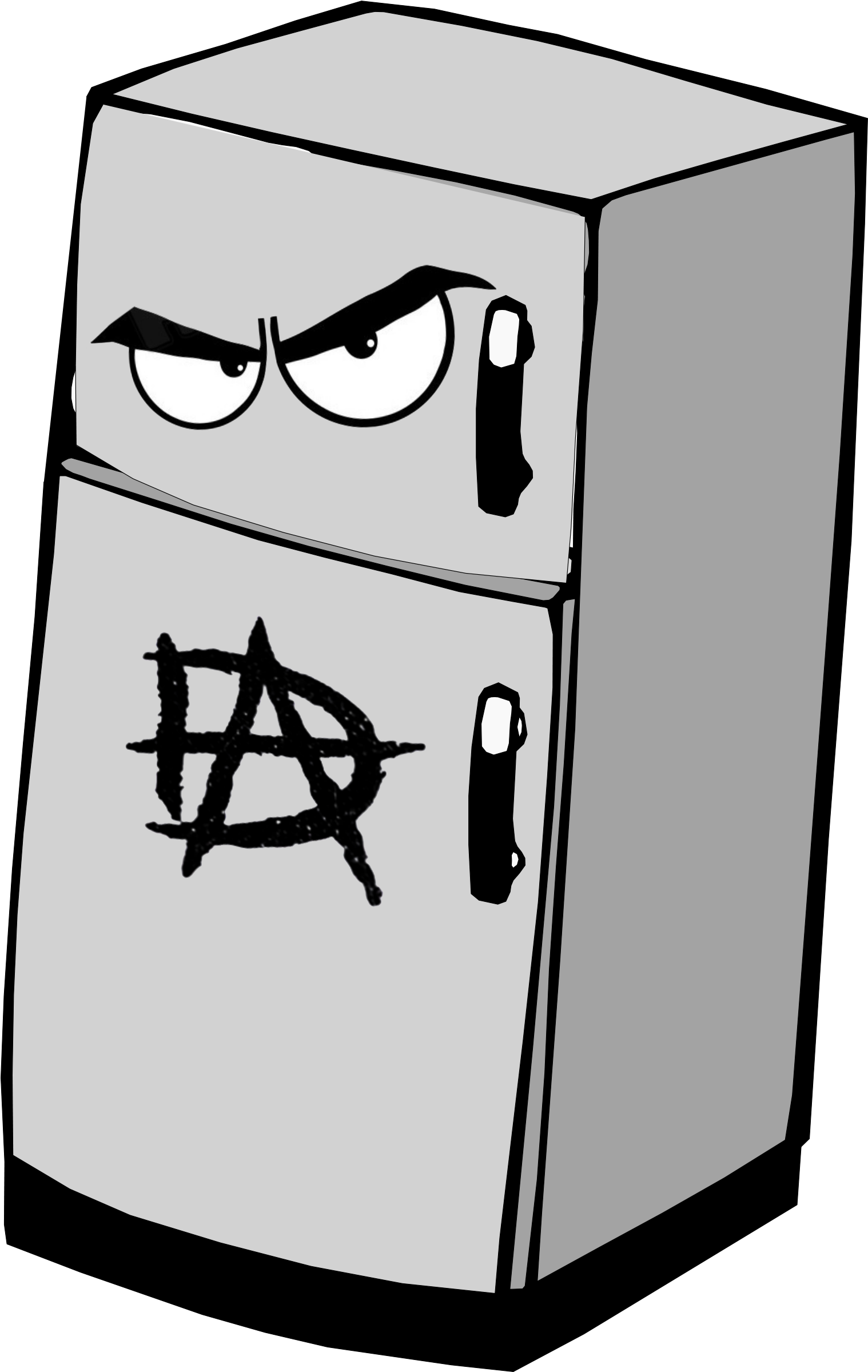 The Lunatic Fridge - Transparent Background Fridge Clipart - Png Download (1537x2400), Png Download