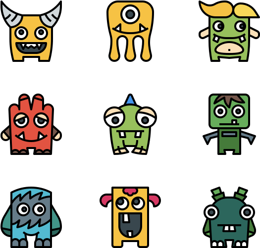 Monster Clipart (600x564), Png Download