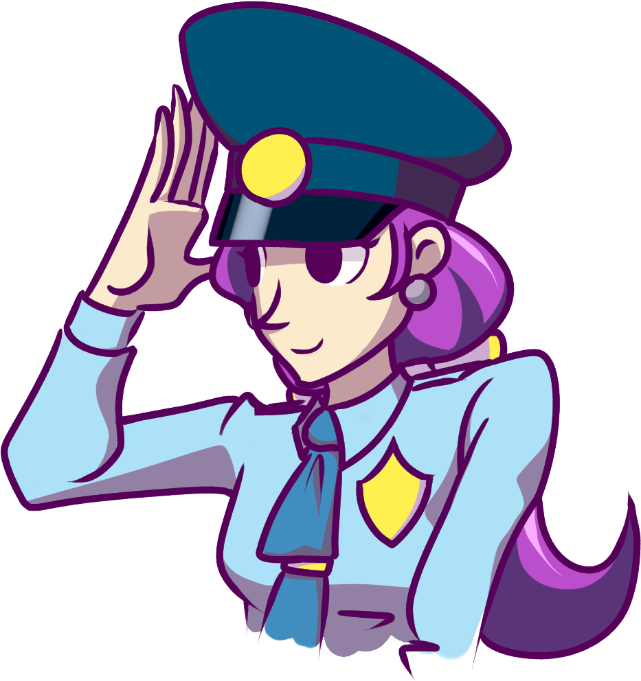 “officer Alma Reporting For Duty, Why Not ” - Cartoon Clipart (956x1012), Png Download