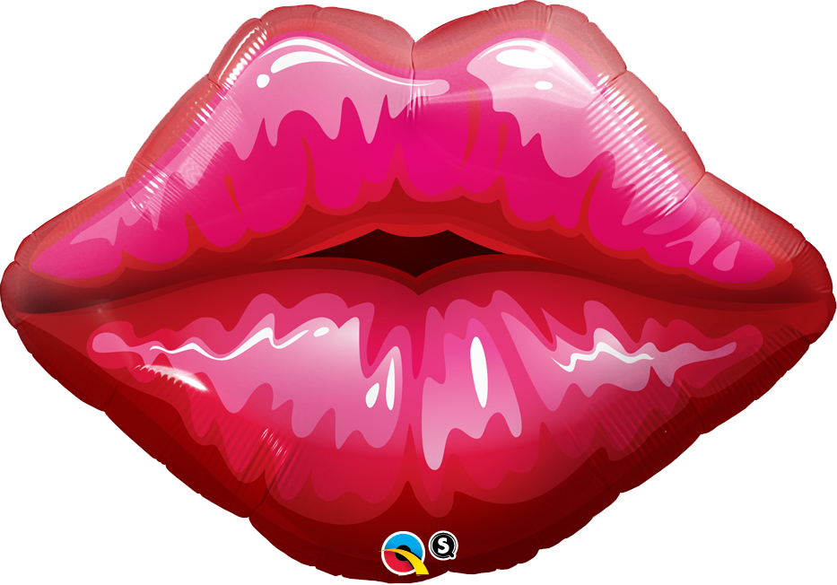 Lips Balloon Clipart (933x652), Png Download