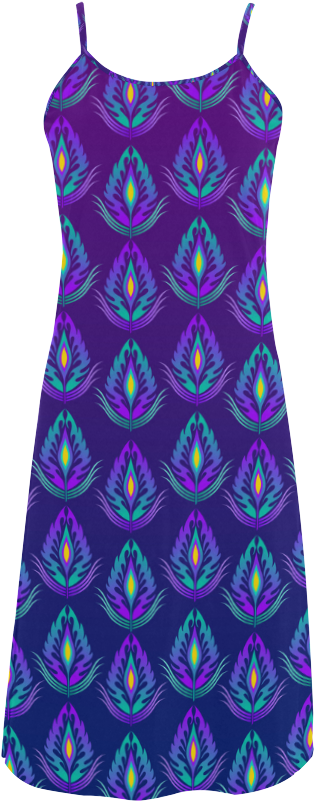 Peacock Feathers Pattern By Artformdesigns Alcestis - Day Dress Clipart (1000x1000), Png Download