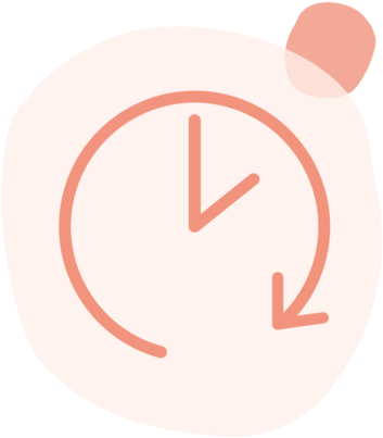 Clock Peach Square@4x - Circle Clipart (1000x1000), Png Download
