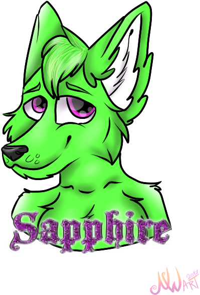 Sapphire Bust - Cartoon Clipart (480x640), Png Download