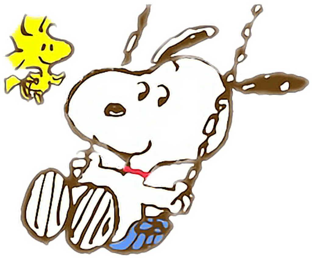 Snoopy Sticker - Snoopy And Woodstock Transparent Clipart (1024x847), Png Download