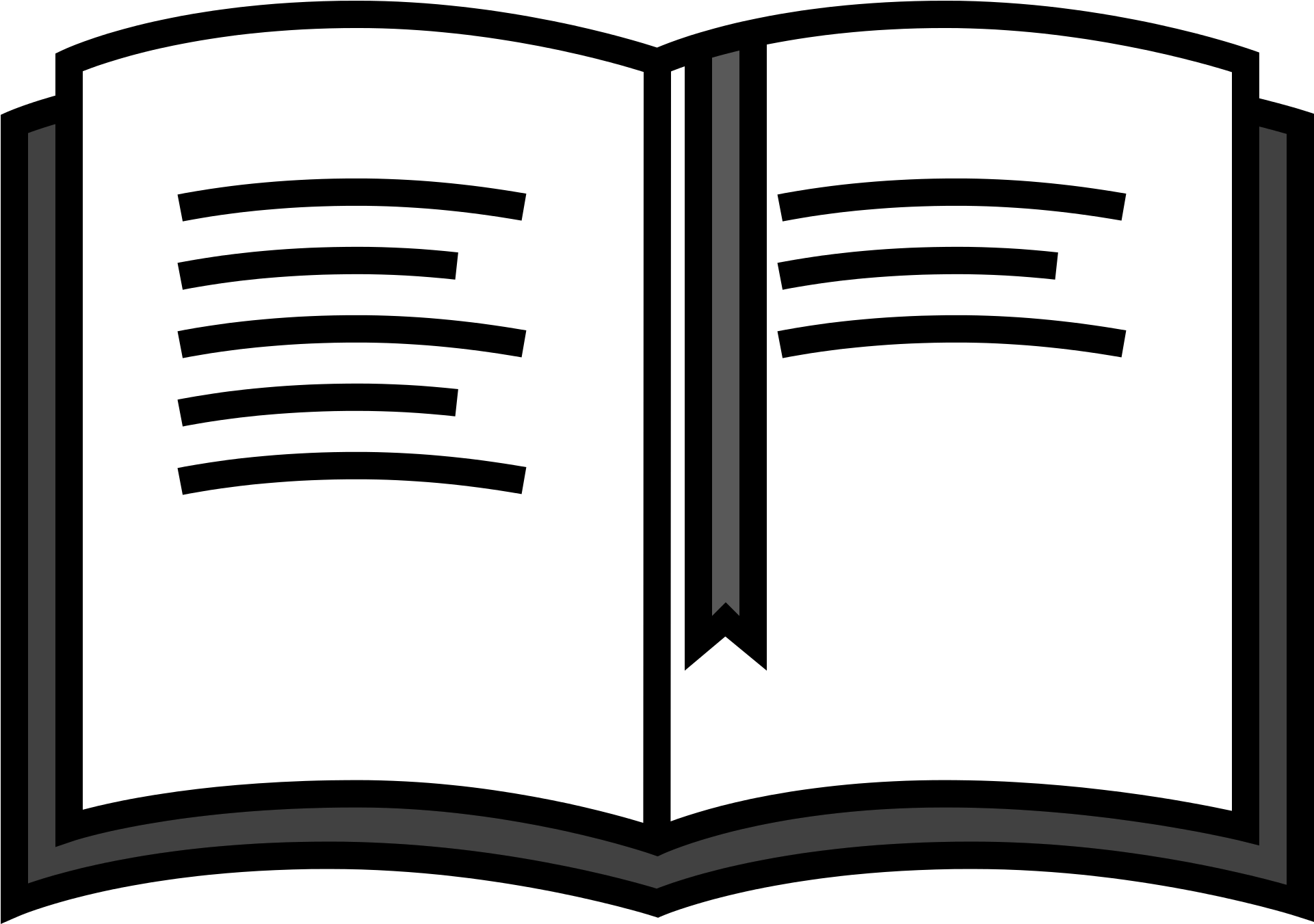 Book With Bookmark - Biểu Tượng Cuốn Sách Clipart (1920x1920), Png Download