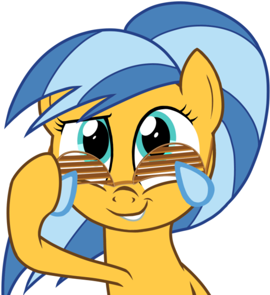 Hoofwaffe, Crying, Emoji, Glasses, Oc, Oc - Cartoon Clipart (612x600), Png Download