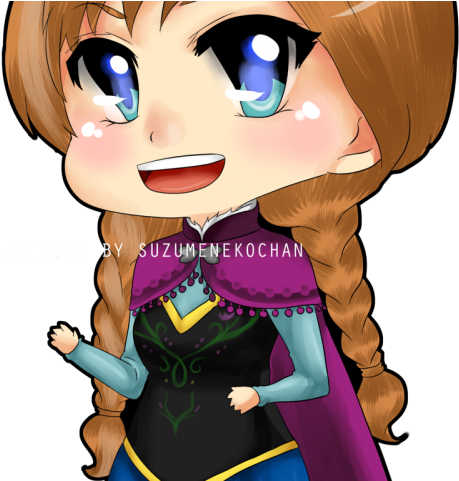 Braid Clipart Disney Anna - Cartoon - Png Download (640x480), Png Download