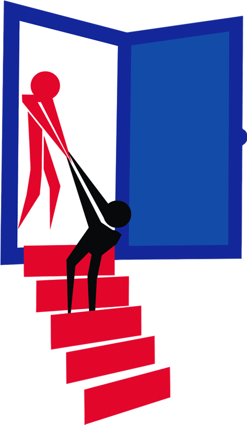 Doorway Logo - Stairs Clipart (547x873), Png Download