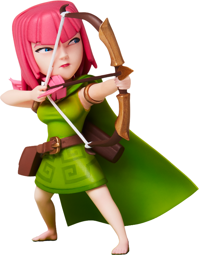 Free Icons Png - Archer Clash Royale Png Clipart (673x863), Png Download