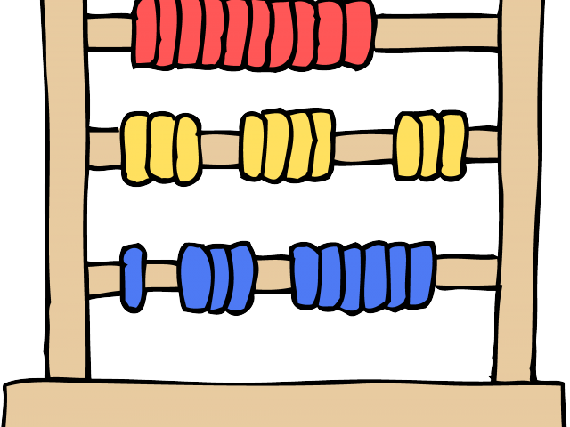 Calculator Clipart Math Thing - Coloring Pages Of Abacus - Png Download (640x480), Png Download