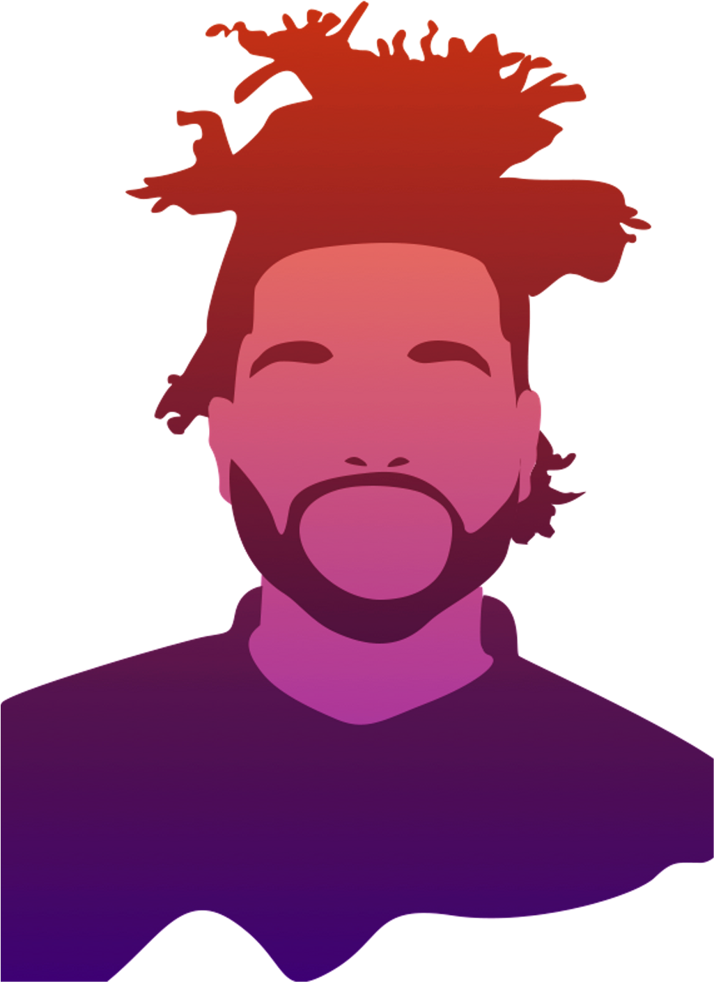 Weeknd Sticker - Weeknd Silhouette Clipart (1024x1443), Png Download
