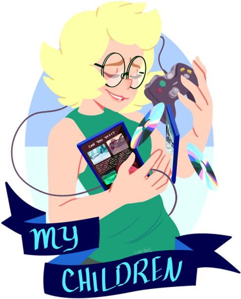 Su Gamer Au - Cartoon Clipart (500x676), Png Download