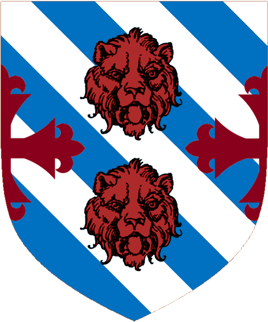 Grey Of Naunton Escutcheon - Lion Head Clipart (558x667), Png Download