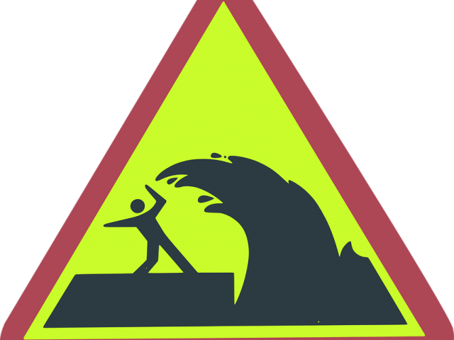 Wave Clipart Title Wave - Tsunami Symbol - Png Download (640x480), Png Download