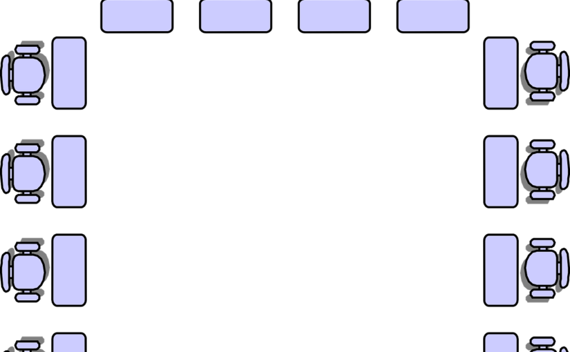 Seating Arrangements For The Classroom - Lay Out De Sala De Aula Clipart (825x510), Png Download