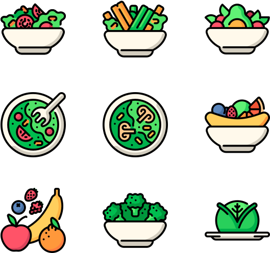 Vegan Food Clipart (600x564), Png Download