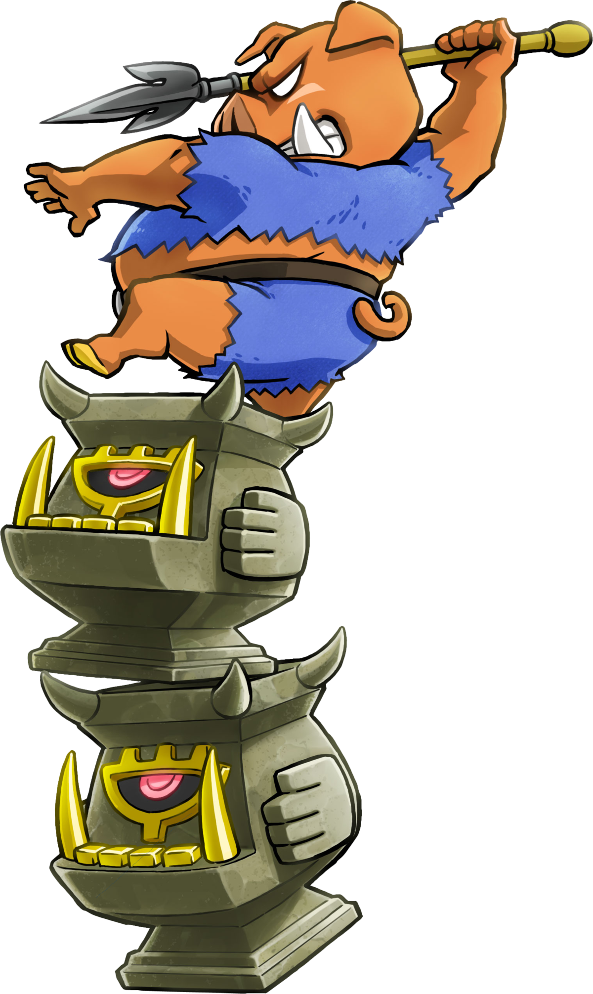 Legend Of Zelda Triforce Heroes Art Clipart (1200x2011), Png Download