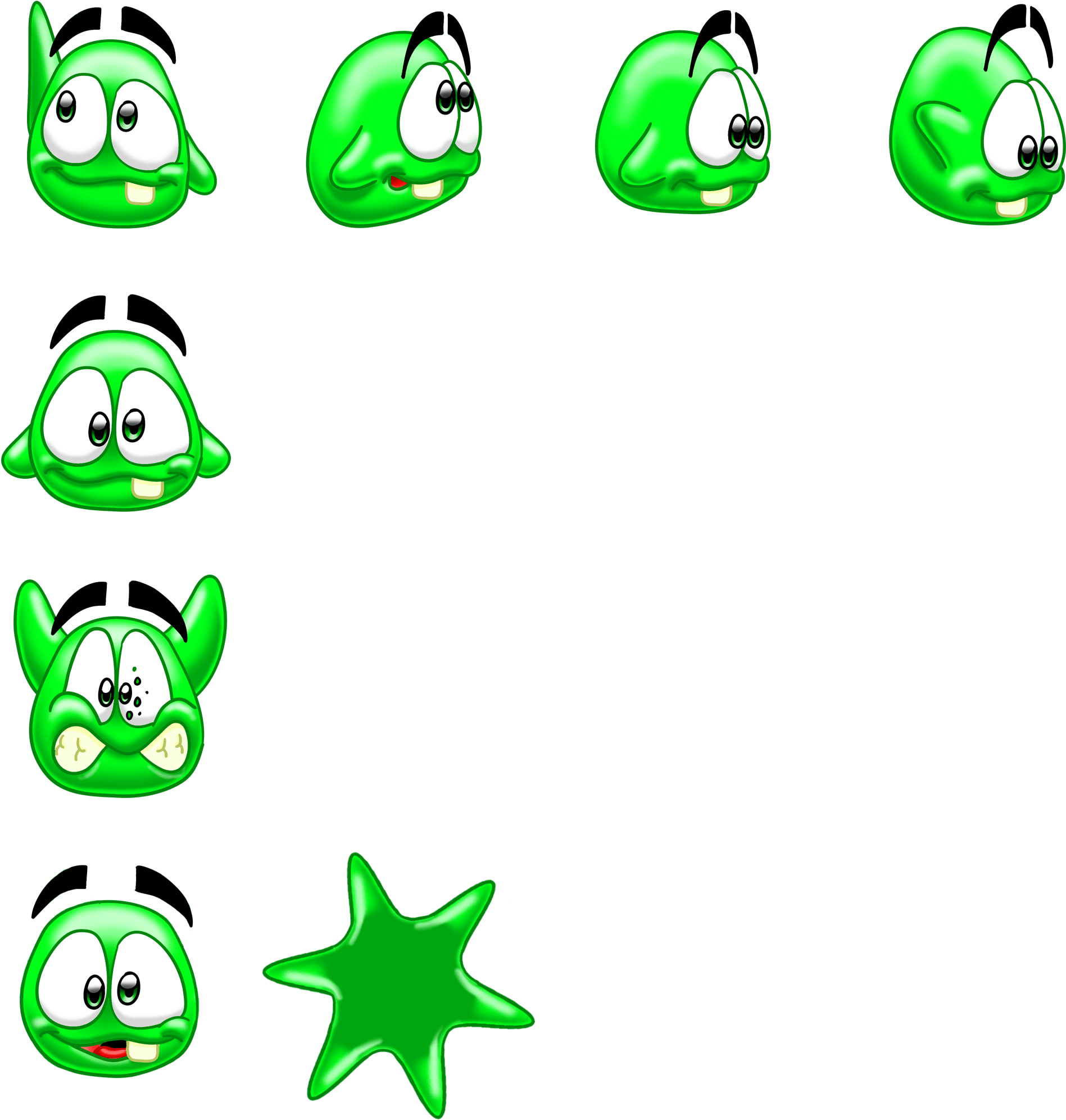 Main Character Spritesheet - Cute Sprite Sheet Free Clipart (2048x2048), Png Download