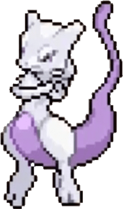 Free Png Download Mewtwo Sprite Png Images Background - Mewtwo Sprite Png Clipart (480x814), Png Download