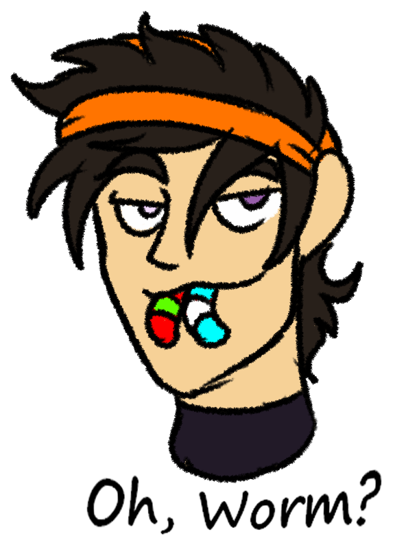 Something About Eating Gummy Worms You Hid In Your - Cartoon Clipart (573x794), Png Download