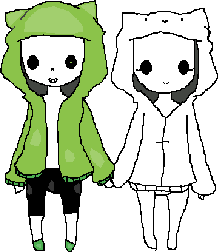 Cat Hoodie Collab Add Your Oc - Cartoon Clipart (1000x1000), Png Download