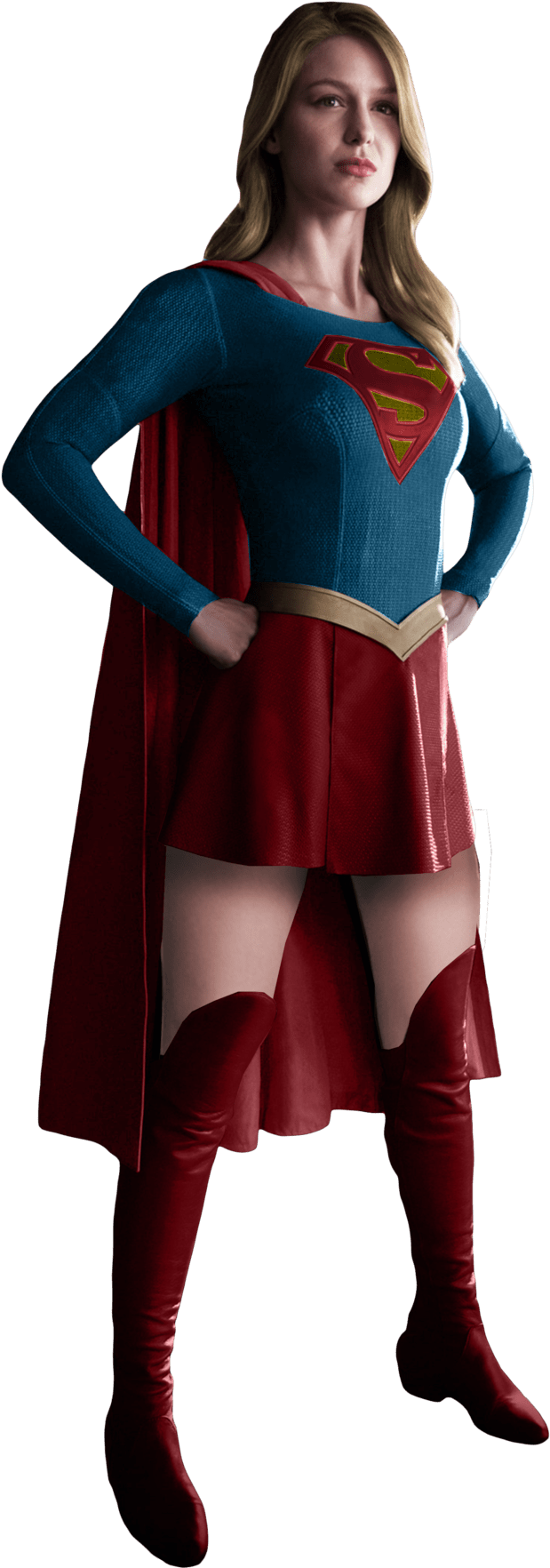 Free Supergirl Transparent Clip - Supergirl Png (1024x1929), Png Download