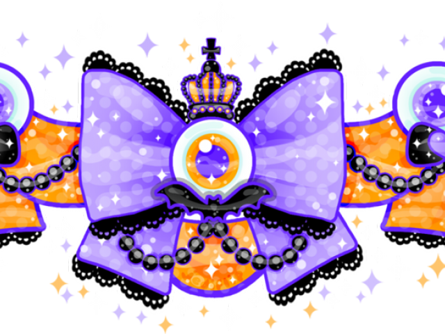 Bow Clipart Halloween - Portable Network Graphics - Png Download (640x480), Png Download