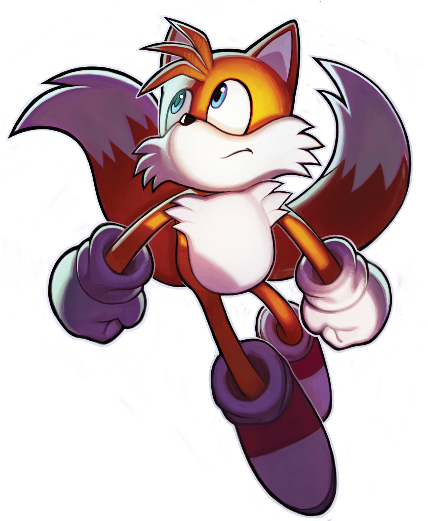 Tails - Sonic Chronicles The Dark Brotherhood Tails Clipart (1624x1976), Png Download