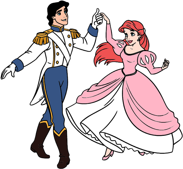 Clipart Of Eric, Ariel Eric And Ariel Pink - Cartoon - Png Download (600x550), Png Download