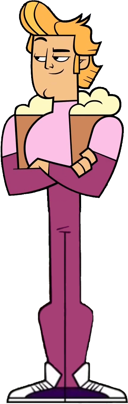 Smirk Png - Total Drama Ridonculous Race Jacques Clipart (496x1376), Png Download