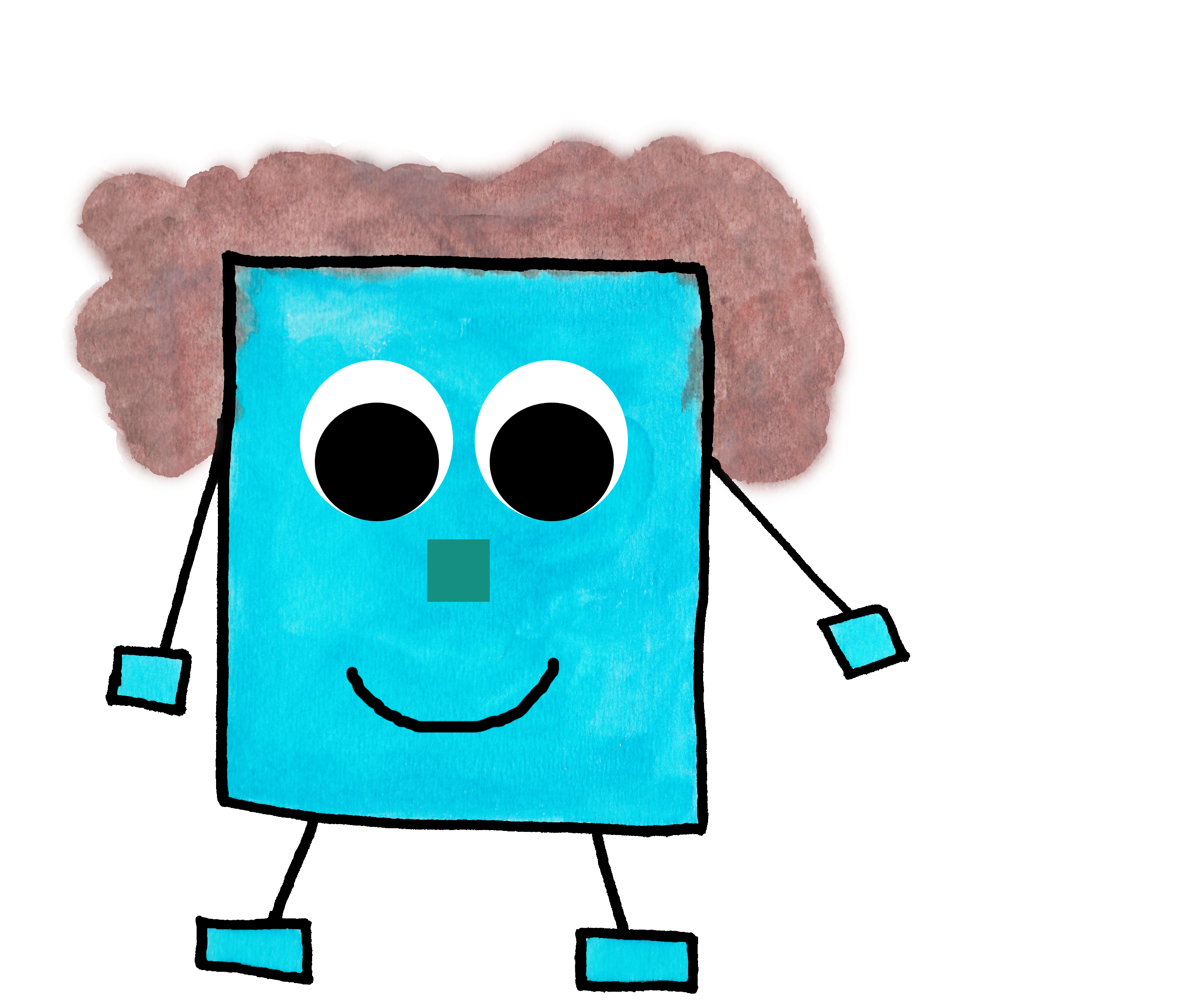 The Lonely Square - Cartoon Clipart (3000x2500), Png Download