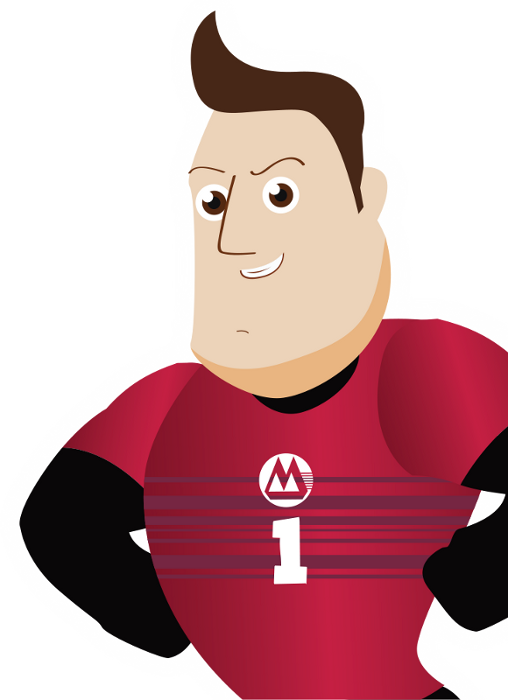 Cmb Wing Lung Bank Superhero - Cartoon Clipart (508x700), Png Download