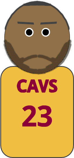 Cleveland Cavaliers - Lebron - Cartoon Clipart (960x720), Png Download
