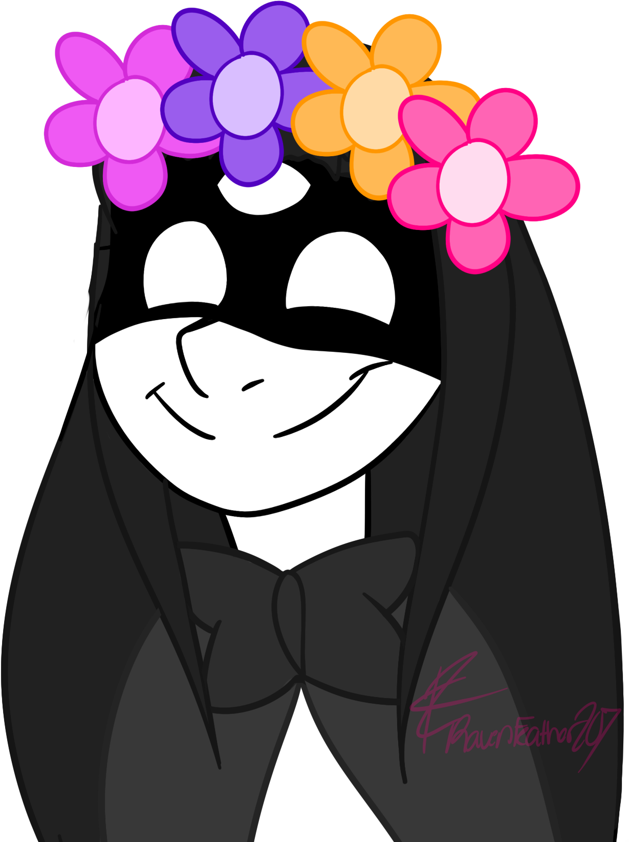 Death Flower Crown Version Rebornica Or Dapper-deoxys - Cartoon Clipart (1231x1652), Png Download