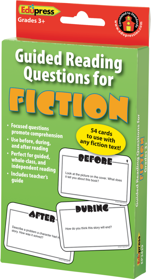 Tcr63429 Guided Reading Questions For Fiction Image - Ink Clipart (900x900), Png Download