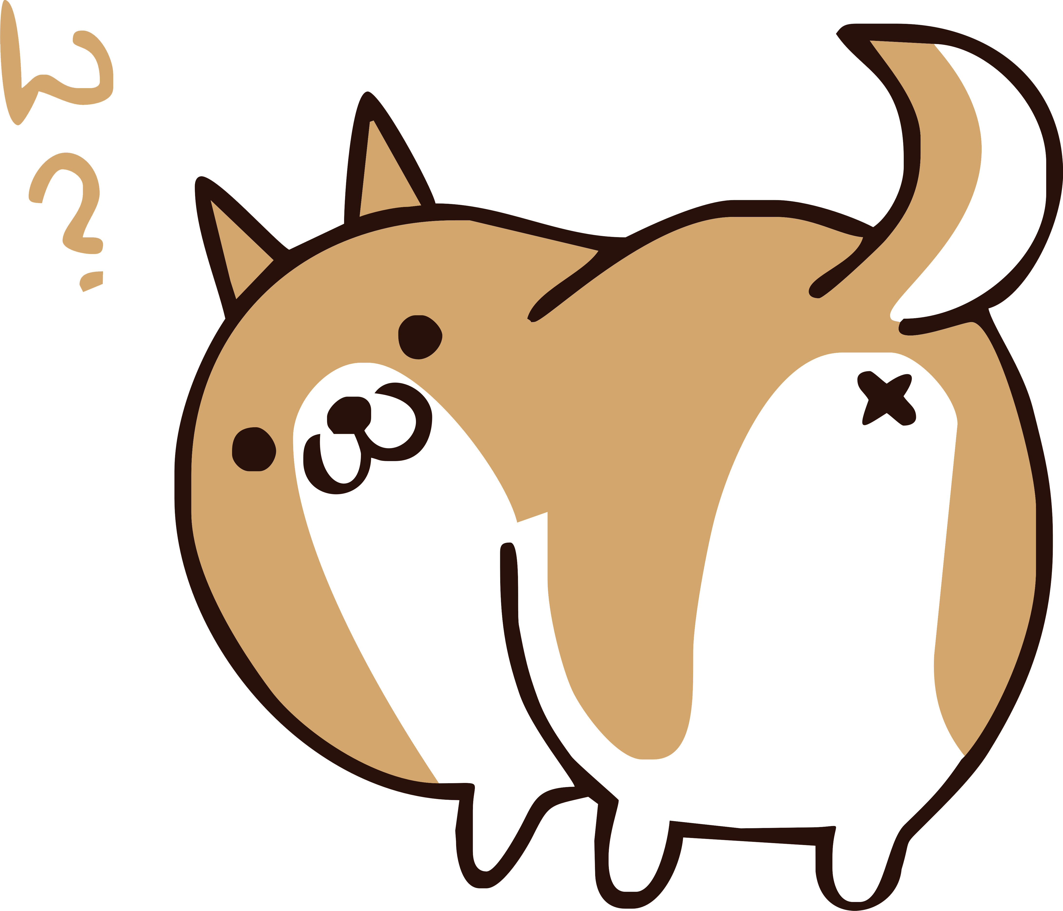 Corgi Png - T-shirt Clipart (4365x3742), Png Download