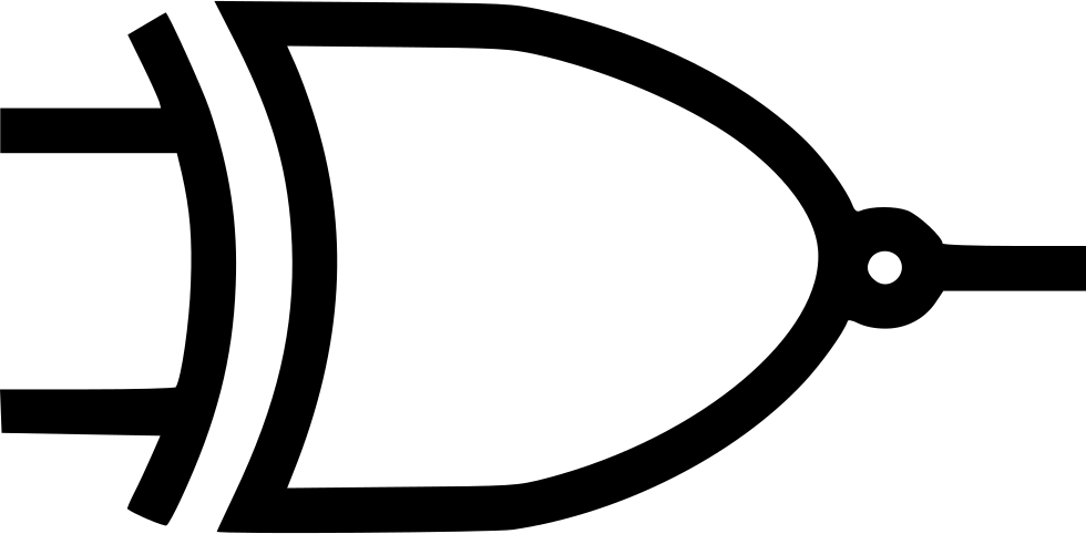 Png File Svg - Xnor Gate Clipart (980x482), Png Download