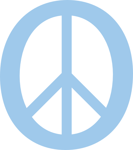 Groovy Peace Sign Fav 555px - Peace Symbols Clipart (555x627), Png Download