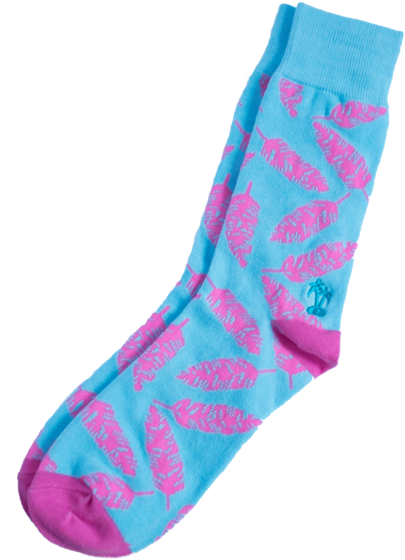 Feather Sock Stoked Socks - Sock Transparent Clipart (600x600), Png Download