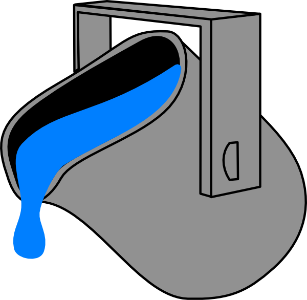 Original Png Clip Art File Paint Color 0127255 Bucket Transparent Png (600x586), Png Download