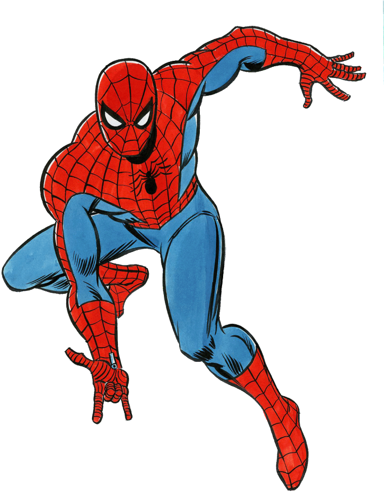 Spider-man Clipart Animated - Spider Man John Romita Sr - Png Download (759x971), Png Download